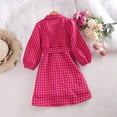 thumbnail image 4 of Esaierr Kids Girl Long Sleeve Dress Toddler Fall Winter Comfortable Sweet Dresses for 4-8Y, 4 of 5