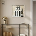thumbnail image 3 of Black and White Striped Glam Shadowbox Print Fashion Art Prints by Art Remedy, Blonde Frame, 24 x 24, 3 of 7