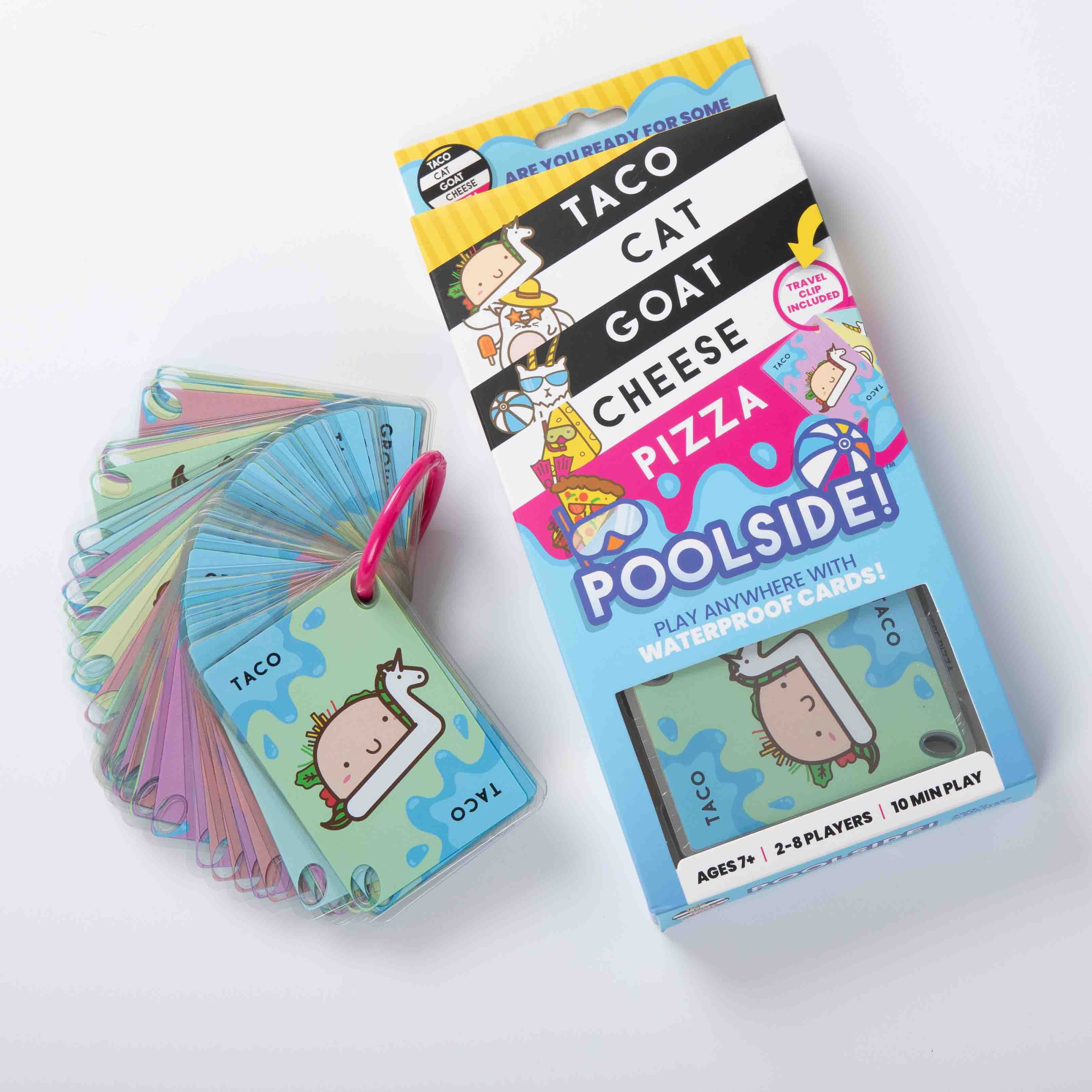 Taco Cat Goat Cheese Pizza Pool Edition Waterproof Card Game for