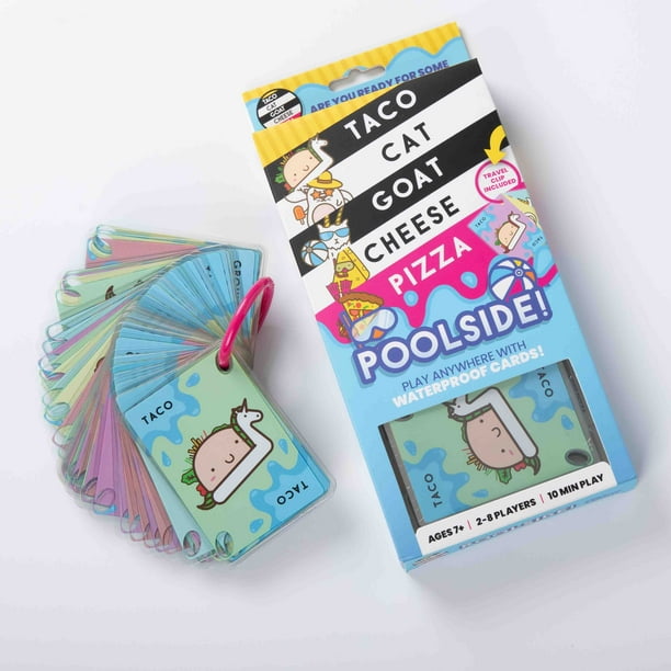 Taco Cat Goat Cheese Pizza Poolside Edition Waterproof Card Game