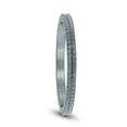 thumbnail image 2 of SZUL Women's 1.5MM Thin Beaded Wedding Band in 14K White Gold, 2 of 4