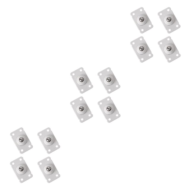 Bewildely Paquete de 4 ruedas universales autocargables de acero inoxidable Mini caja de almacenamiento de rotación de rodillos ruedas para muebles para Type1 NO1 Bewildely CBP032931
