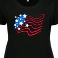 thumbnail image 4 of Inktastic Stylized American Flag Fourth of July Women's Plus Size T-Shirt, 4 of 5