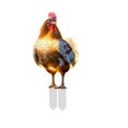 thumbnail image 1 of asddcavvf Christmas Animal Outdoor Garden Chicken Ground Plug Decoration Outdoor Christmas Animal Ground Plug 2D Small Garden Flags for outside with Sign Language Garden Label Outdoor Metal Cards for, 1 of 4