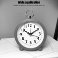 thumbnail image 3 of Analog Alarm Clock, 3.9 Inch Battery Operated Round Clock With Simple And Effortless Operation , Super Silent Small Clock For Bedroom, Bedside, Desk, 3 of 8