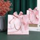 thumbnail image 1 of 6pcs Large Marble Pattern Favor Bags with Pink Tulle Satin Ribbon Elegant Bow Ribbon Party Bags for Weddings Birthdays Bridal Showers, 1 of 3