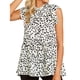 thumbnail image 5 of Camisa de mujer con cuello de muñeca, manga corta, top con estampado de puntos, camiseta informal, blanco, L Monstrate AP001622-13, 5 of 7