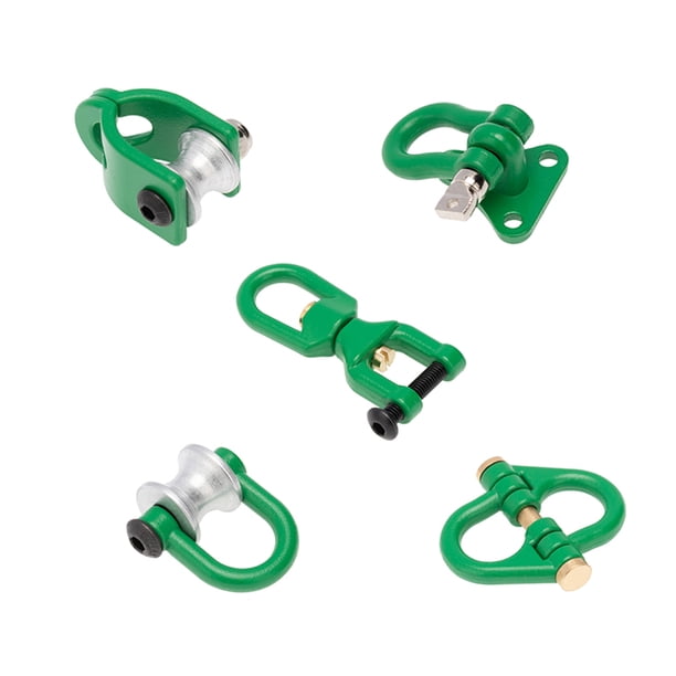 Hook Trailer Control remoto Automotriz Remolque Ganchos Crawler Modelo 1/10 Accesorios de vehículos Reemplazo para Axial SCX10 Green Pack de 5 sidaley FN001261-04