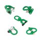 thumbnail image 1 of Hook Trailer Control remoto Automotriz Remolque Ganchos Crawler Modelo 1/10 Accesorios de vehículos Reemplazo para Axial SCX10 Green Pack de 5 sidaley FN001261-04, 1 of 5