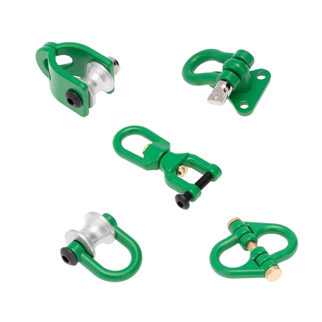 Hook Trailer Control remoto Automotriz Remolque Ganchos Crawler Modelo 1/10 Accesorios de vehículos Reemplazo para Axial SCX10 Green Pack de 5 kenally FN001261-04