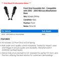 thumbnail image 2 of Front Strut Assembly Set - Compatible with 2002 - 2003 Mercury Mountaineer Base, 2 of 2