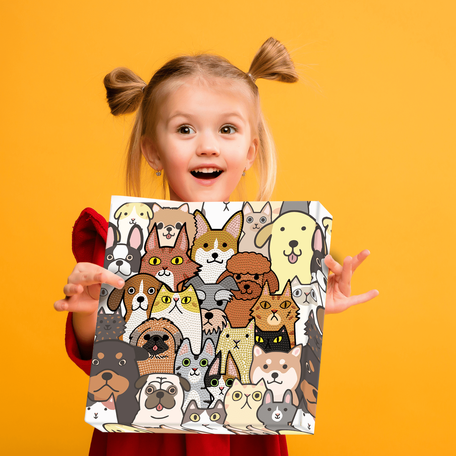 Diamond Dotz Dogs & DOTZ Diamond Painting Kits for Adults - Diamond Art Kits a Relaxing Creative Craft Kit with Dotz Gems 11x11