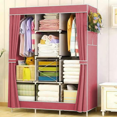 Ktaxon Portable Closet Wardrobe Clothes Rack Storage Organizer With ...