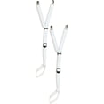 thumbnail image 1 of Shirt Stays from Shirt Stay Plus - White, Footloop Stirrup Style, 1 of 4