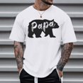 thumbnail image 2 of XIYON Father's Day Mens T Shirt Short Sleeve Round Neck Letter Print Summer Loose Fit Fashion Tee Top For Casual Daily Wear And Outdoor Activities,White,M, 2 of 4