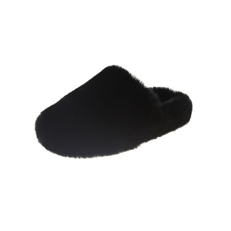 

Harsuny Womens Winter Warm Lightweight Clog Slippers Fluffy Bedroom Slipper Indoor Anti-Slip Black 8