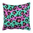 thumbnail image 1 of BOSDECO Pink Animal Leopard Pattern Black African Popular Safari Camouflage Context Course Pillowcase 20x20 inch, 1 of 1