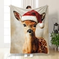thumbnail image 5 of Clearance! Popular Christmas Santa Fleece Blanket New Holiday Sofa Throw Blanket, 5 of 5
