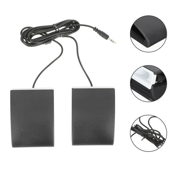 Minkissy High Grade Black Electric Piano Damper Pedal with Nonslip Base