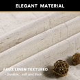 thumbnail image 4 of Cortinas opacas PrincDeco 100% lino de 100 cm de ancho x 213 cm de largo, color natural, 4 of 7