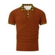 thumbnail image 5 of Blusa y camisa de manga corta con cuello vuelto para hombre, blusa de manga corta con solapa y botones estampados, blusa de poliéster para hombre, 5 of 5