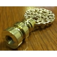 thumbnail image 2 of Royal Designs, Inc. Oval Filigree Lamp Finial for Lamp Shade, F-5002PB-1, Polished Brass, Single, 2 of 4