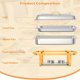 thumbnail image 3 of 2-pack 8qt stainless steel chafing dish buffet set con folding frame - ideal para food warmers y servers, 3 of 7