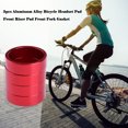 thumbnail image 2 of junta de bicicleta Junta de aleación de aluminio para auriculares de bicicleta almohadilla elevadora delantera horquilla roja 5 uds. JShteea El nuevo, 2 of 6