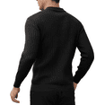 thumbnail image 4 of Men's Solid Color Crewneck Sweater, Soft Cotton Blend Long Sleeve Knit Pullover, Lightweight Casual Winter Thermal Top for Business, Office, Daily Wear, 4 of 7