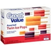 Great Value Assorted Twin Ice Pops, 36 oz