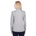 thumbnail image 2 of Team 365, The Ladies' Zone Sonic Heather Performance Quarter-Zip - ATHLETIC HEATHER - XS, 2 of 2