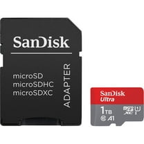 SanDisk 1TB Ultra UHS-I microSDXC Memory Card with SD Adapter (Up to 120 MBP/s) - SDSQUA4-1T00-AN6MA