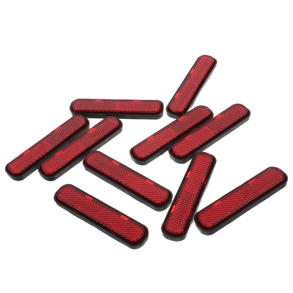 LOLIPPYY Durable Red Motorcycle Reflectors for Car Weatherproof Easy Installation
