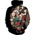 thumbnail image 3 of Sudadera con capucha con estampado 3D de samurái japonés para hombre, ropa de calle moderna con personalidad, sudadera con capucha de manga larga estilo Harajuku, 3 of 5