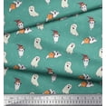thumbnail image 3 of Soimoi Poly Georgette Fabric Ghost Halloween Print Fabric by The Yard 42 Inch Wide, 3 of 3