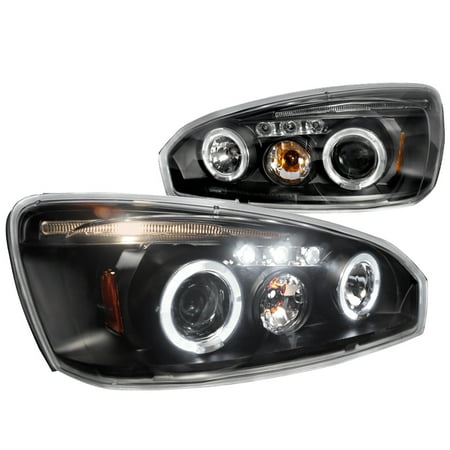 Spec D Tuning 2004 2007 Chevy Malibu Black Led Projector Headlights Spec D Tuning 2004 2007 Chevy Malibu Black Led Projector Headlights 2005 2006 Left Right