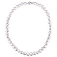 thumbnail image 5 of Miabella 9 - 10 MM Freshwater Cultured Pearl Strand with Sterling Silver Ball Clasp, 5 of 5