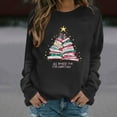 thumbnail image 4 of Winter Saving Talove Long Sleeve Shirts for Women Graphic Printed Sweatshirt Women Fall Clothes Ladies Crew Neck Tops Womens Tops Dressy Christmas Shirts, 4 of 6