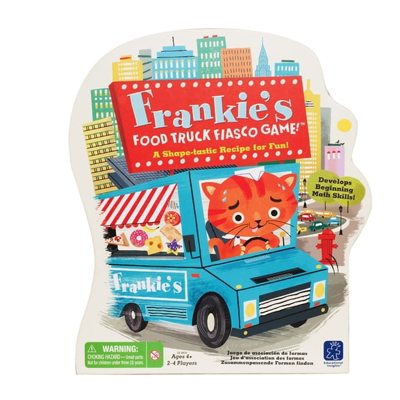 Educational Insights Frankie's Food Truck Fiasco, Shape Matching Preschool Game, Ages 4 