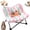 Pink, variant on Niopets Cat Hammock, Niopets Foldable Cat Hammock, Low Profile Stand for Easy Storage, Durable Oxford Cloth Material and Sturdy Frame, Contoured Ergonomic Design, Suitable for Cats