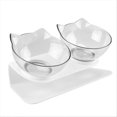 thumbnail image 1 of Anti-Slip Double Layer Cat Bowl And Dog Bowl With Stand Transparent, 1 of 5