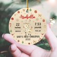 thumbnail image 5 of Personalized Baby Reindeer 1st Xmas Ornament Christmas 2025, Reindeer Baby's First Christmas Ornament Gift for New Dad New Mom Newborn Kid, Customized Name/Info & Birthday Baby Reindeer Ornaments, 5 of 6