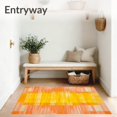 thumbnail image 3 of ODIKA 5'x7' Machine Washable Non-Slip Area Rug, Waterproof for Backyard High Traffic Rug, Yellow, 61849, 3 of 7
