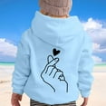 thumbnail image 2 of XEGLSBU Girls Hoodies Size 8-10 Customized Tie Dyed Girl's Hoodie Long Sleeve Soft Sweatshirt Graphic Hoody Kids Cute Pullovers Top Clothes For Girls And Boys Sky Blue Size 5-6 Years, 2 of 6