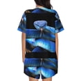 thumbnail image 6 of Sigee Blue Viper Snake for Sleepwear Casual Pjs with Pockets Women's Pajamas Sets Shorts 2 Piece Short Sleeve Lounge Sets Medium, 6 of 9