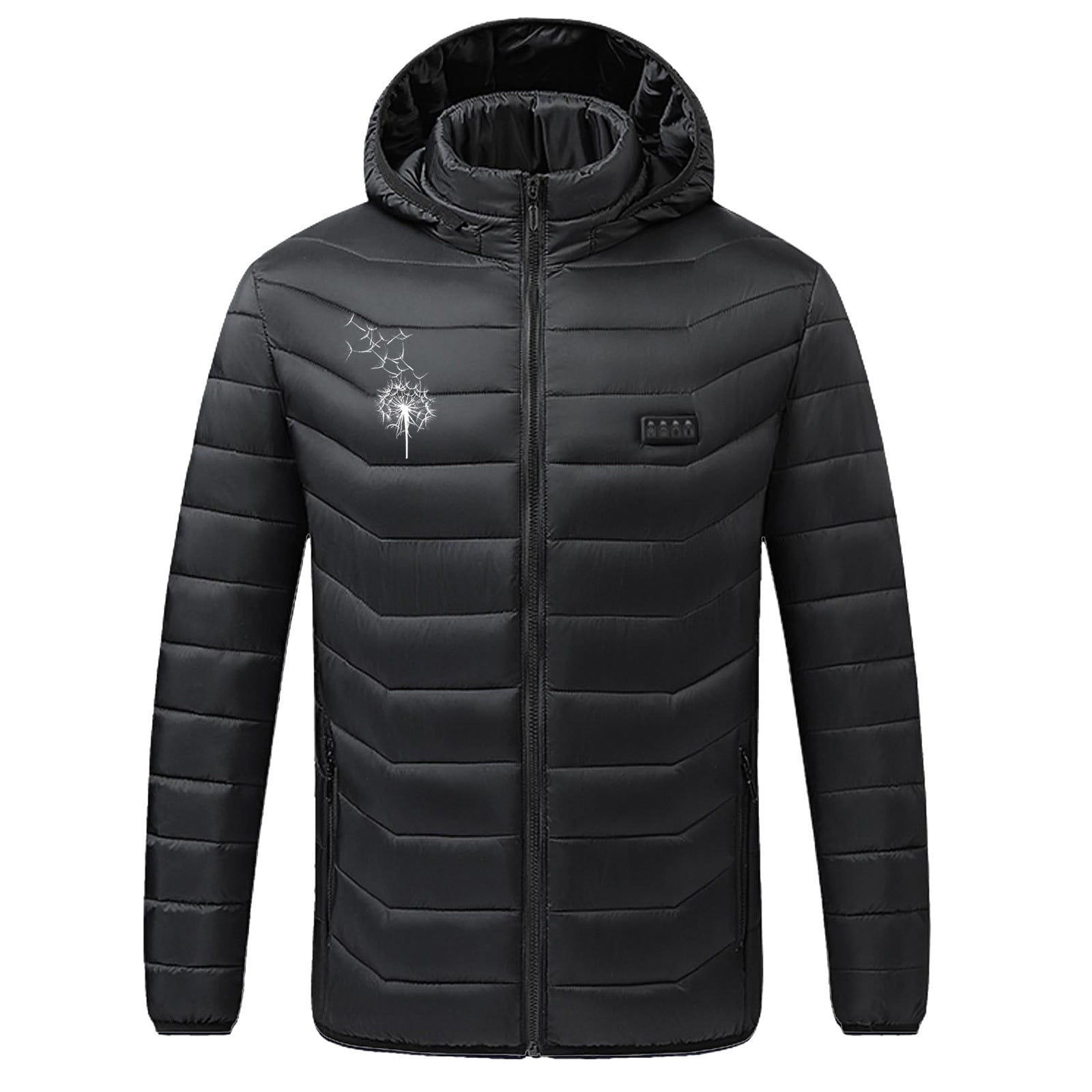 Qertyioot Manteau Chauffant Unisexe en Polaire avec Batterie USB