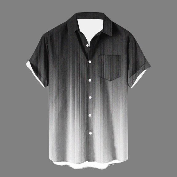 Njoeus T Shirts Men Boys Shirts Shirts for Men, Men's Casual Pockets Tees Shirt Printing Button Up Party Beach Shirt Tops Blouse Oversized Tee Shirt Men