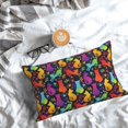 thumbnail image 5 of Yiaed Colorful Cats Print Brushed Microfiber Envelope Pillowcases, Standard,Envelope Closure Pillow Cases(No pillow core)-16"x24", 5 of 6