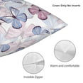 thumbnail image 3 of Yiaed Butterflies in Pastel Print Pillow Covers Super Soft Decorative Square Throw Pillow Covers Case Cushion Covers for Sofa Couch Bedroom Car Decor（No pillow core）-12"x12", 3 of 7