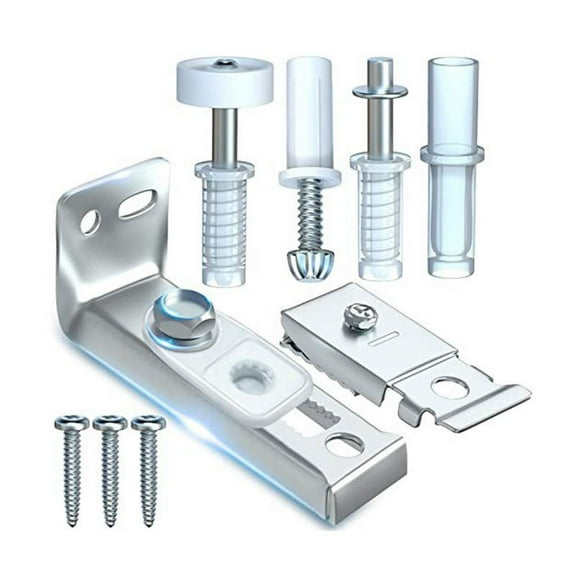 IKOMMI 4.70 x 2.40 x 1.60 in Silver Stainless Steel Barn Door Hardware Kit
